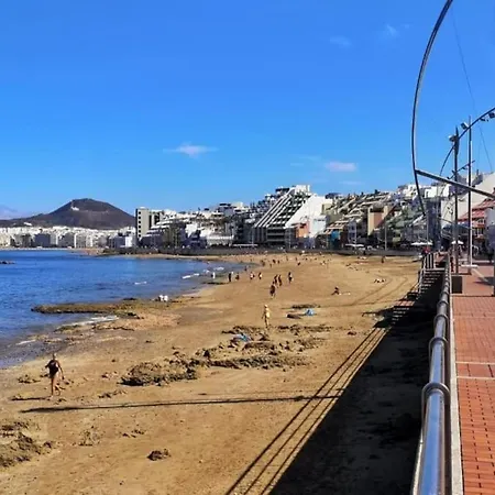 Agua De Abril Las Canteras ¡en Un Minuto En El Mar! Ideal Descansar/teletrabajar Appartamento *