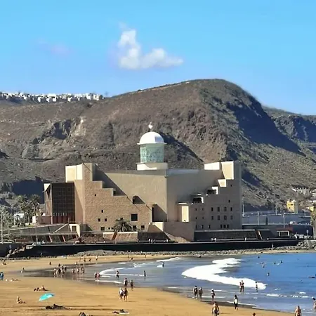 Agua De Abril Las Canteras ¡en Un Minuto En El Mar! Ideal Descansar/teletrabajar Appartamento