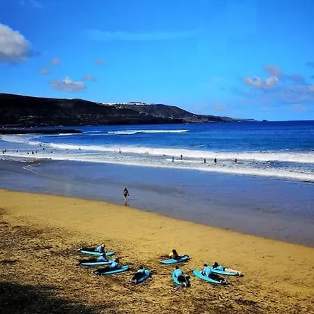 Agua De Abril Las Canteras ¡en Un Minuto En El Mar! Ideal Descansar/teletrabajar Appartamento *